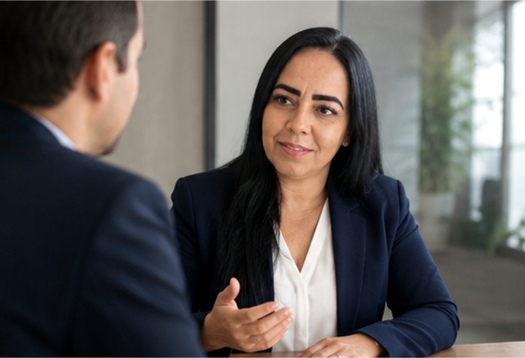 Rose Araujo em atendimento empresarial